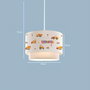 Opviq AYD-3030 Lámpara de araña Multicolor con tapa de tela